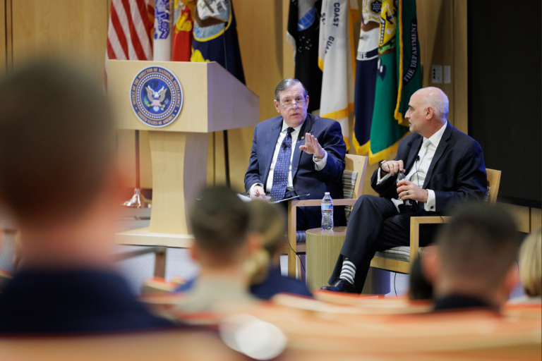 Predident Dr. Ballard Addressing an Audience